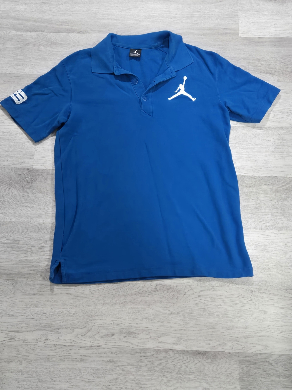Jordan Men’s Royal Blue Polo with White Jumpman